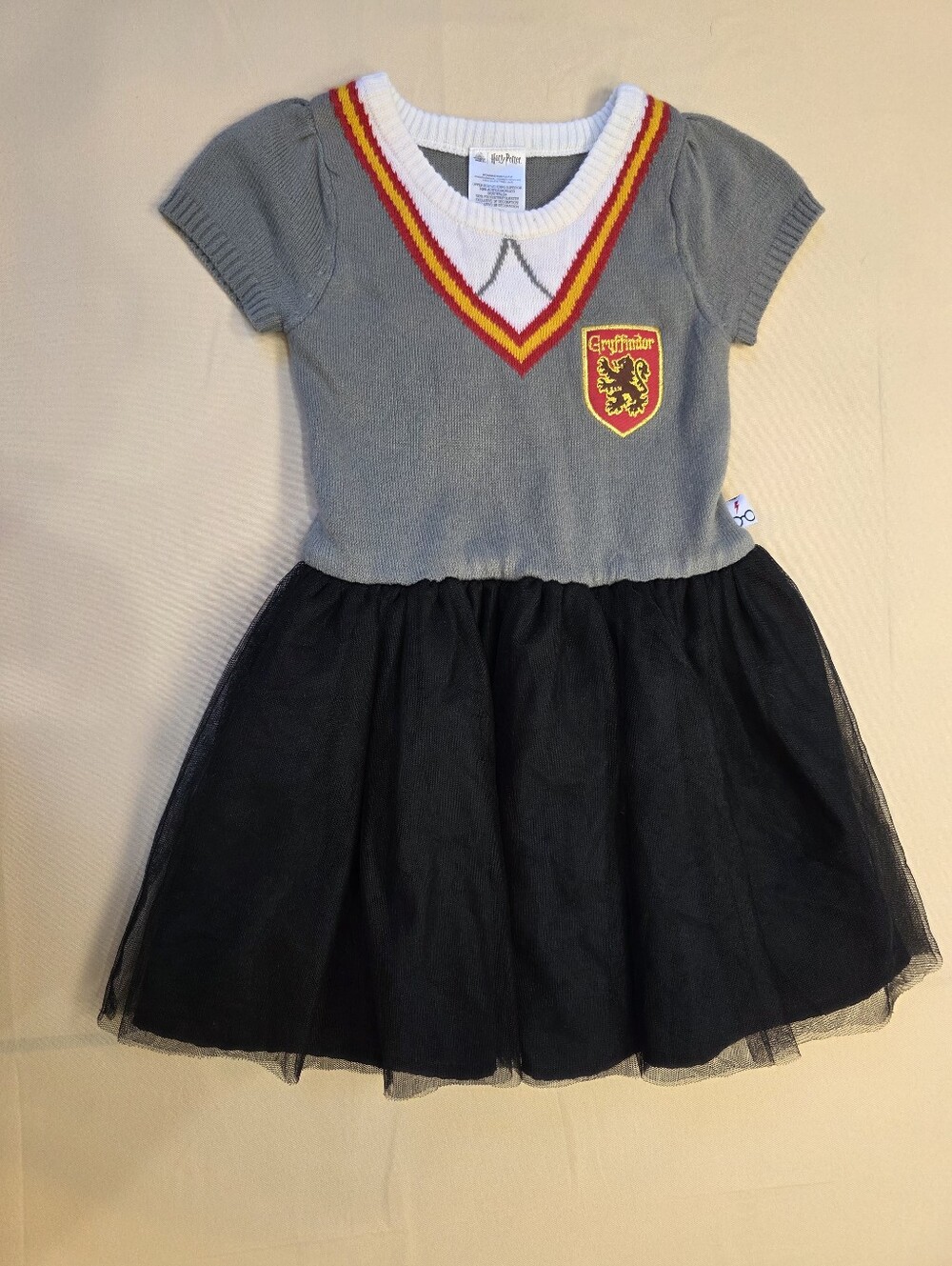 Harry Potter Gryffindor Sweater Tulle Dress Toddler 4T Wizarding World
